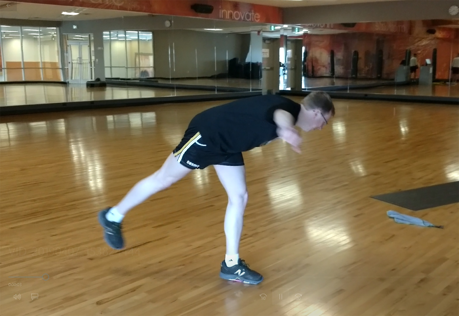 Porter's First OffIce Spin Session Marie Back on Ice